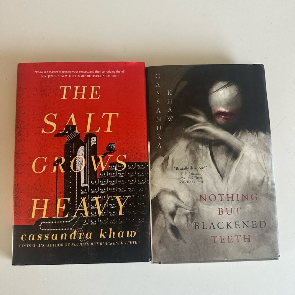 The Salt Grows Heavy and Nothing But Blackened Teeth Book Lot